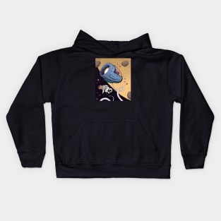 The Adventures Space Cat, in space... Kids Hoodie